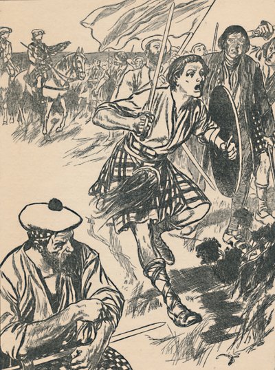 Prins Charlie vid slaget vid Culloden, c1907 av Unbekannt