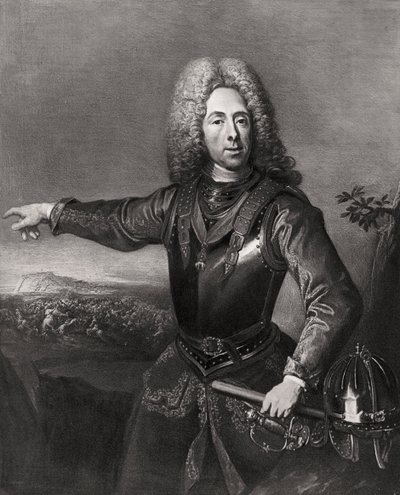 Prins Eugene av Savojen, franskfödd österrikisk soldat, 1718 1906 av Unbekannt