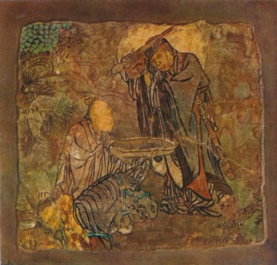 Prins Gotama Gautama klippte av sitt hår, 1934-35 av Unbekannt