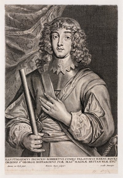 Prins Rupert av Rhen, kavalleriofficer, ca 1640 av Unbekannt