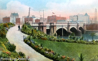 Princes Bridge, Melbourne, Australien, 1912 av Unbekannt