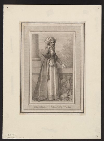 Prinsessan Izabela Czartoryska, född grevinna Fleming 1746-1835, 1700-talet av Unbekannt