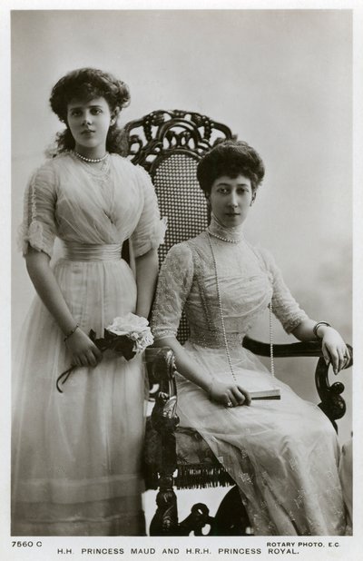 Prinsessan Maud och Prinsessan Royal, c1907-c1910 av Unbekannt