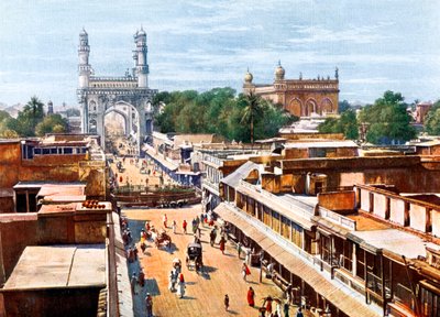 Principal Entrance Street, Hyderabad, Indien, tidigt 1900-tal av Unbekannt
