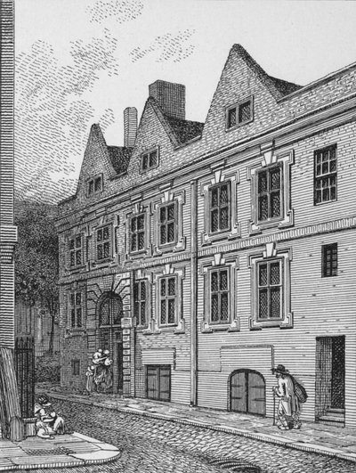 Huvudentré till Leathersellers Hall, City of London, 1801 1911 av Unbekannt