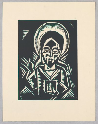 Print, Christos Zehajici, Christ, Plate III, Ethiopia, eller Christos, Madonna och Saints, som jag såg i belysningen av den gamla etiopiska Codex -portföljen av Unbekannt