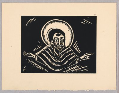 Print, Christos on the Last Judedom, Christ, Plate IX, Ethiopia, or Christos, Madonna and Saints, som jag såg i belysningen av den gamla etiopiska Codex -portföljen av Unbekannt