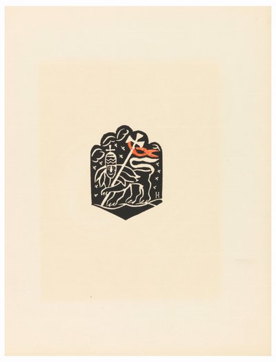 Print, Vignette, Plate X, Ethiopia, or Christos, Madonna and Saints, som jag såg i belysningen av den gamla etiopiska Codex -portföljen, 1920 av Unbekannt