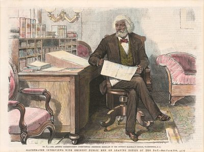 Tryck av Frederick Douglass, ca. 1879. av Unbekannt