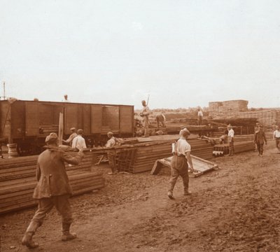 Fångar, Genicourt, norra Frankrike, c1914-c1918 av Unbekannt