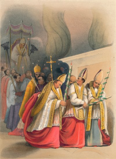 Kyndelmässans procession, 1800-talet av Unbekannt