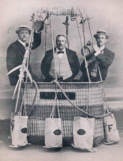 Professor Huntingdon, Mr. Frank Hedges Butler och Hon. C. S. Rolls, 1906 av Unbekannt
