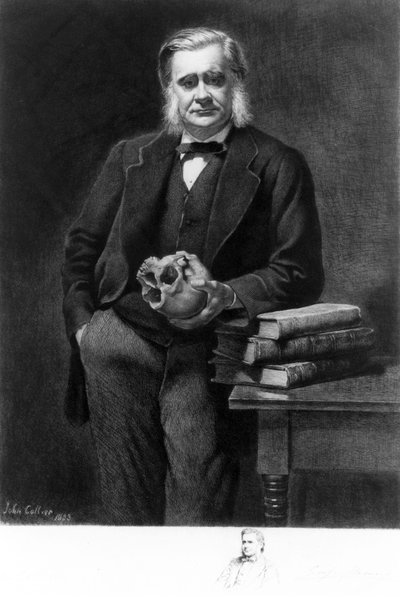 Professor Thomas Henry Huxley, engelsk biolog av Unbekannt