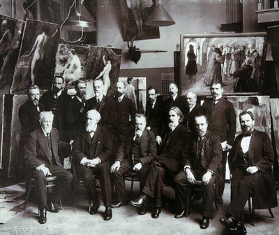 Professorer vid Ryska konstakademin, 1913 av Unbekannt