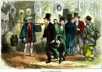 Civilisationens framsteg i Japan, 1875 av Unbekannt