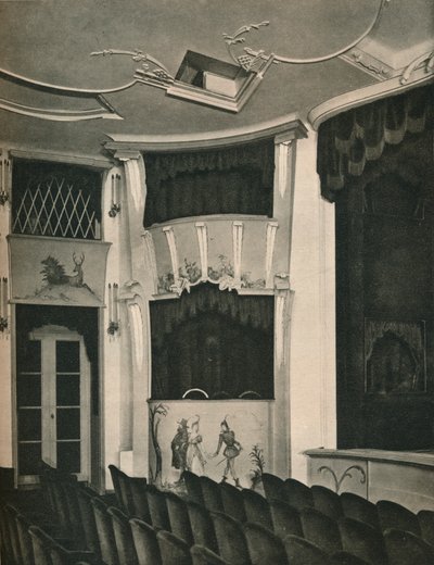 Proscenium och scenboxar i Komodie Theatre, Berlin, c1926 av Unbekannt