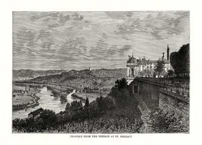 Prospekt från terrassen i St Germain, Frankrike, 1879 av Unbekannt