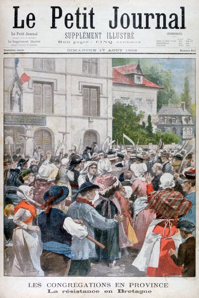 Protest i Bretagne, 1902 av Unbekannt