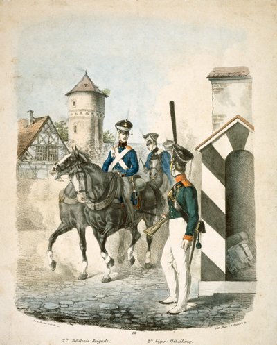 Preussiska soldater, tidigt 1800-tal av Unbekannt