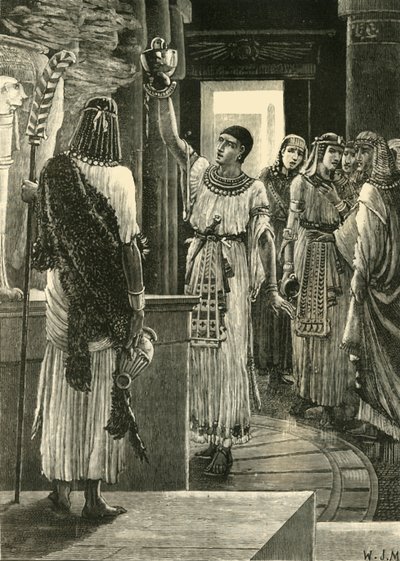 Psammetichus och bronshjälmen, 1890. av Unbekannt