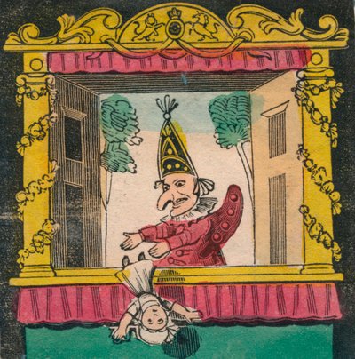 Punch tappar barnet, sent 1700-tidigt 1800-tal av Unbekannt