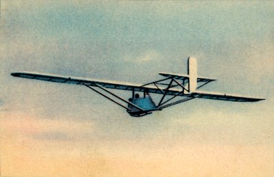 Elev i kamouflerad Zögling träningssegelflygplan, 1932. av Unbekannt