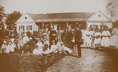 Pyotr I. Tchaikovsky 1840-1893 med familjen Davydov i Kamenka Estate av Unbekannt