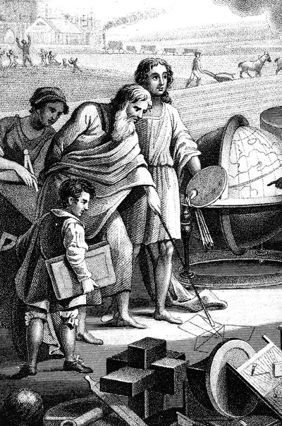 Pythagoras, antik grekisk matematiker och filosof, 600-talet f.Kr. 1833 av Unbekannt