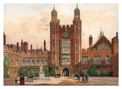 Quadrangle av Eton College, 1880 av Unbekannt