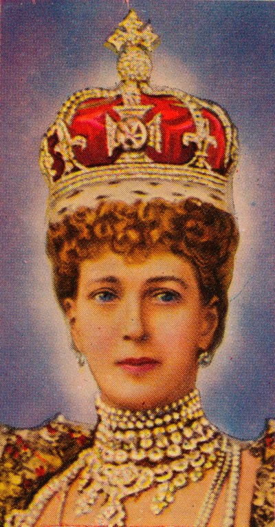 Königin Alexandra, Gemahlin von König Edward VII., bei ihrer Krönung, 1902 von Unbekannt