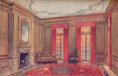Queen Anne Interior, med Elizabethan Chairs, 1700-talet, 1910 av Unbekannt