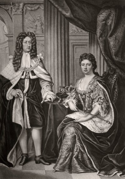Drottning Anne och Prins George av Danmark, sent 1600-tal eller tidigt 1700-tal 1906 av Unbekannt