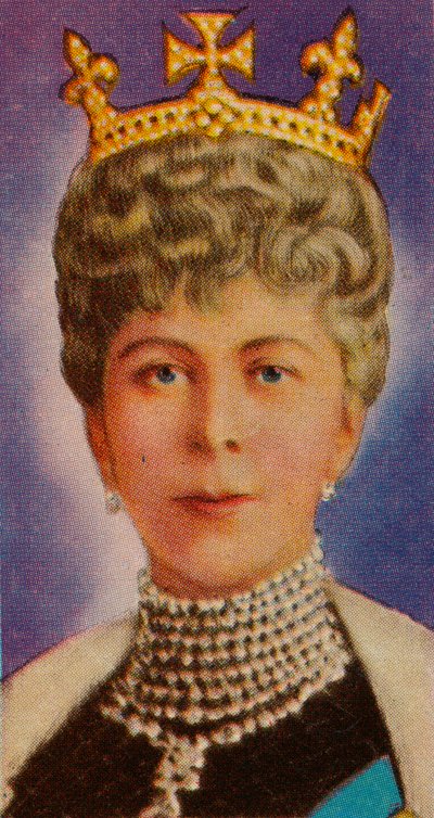 Queen Mary, gemål till kung George V, vid sin första statsöppning av parlamentet, 1911 1935 av Unbekannt