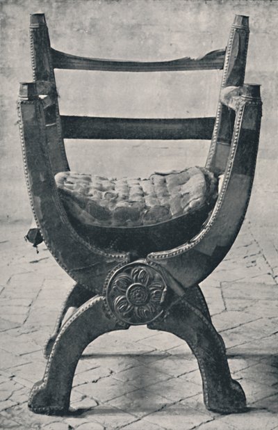 Queen Marys stol i Winchester Cathedral. 1554 e.Kr., 1928 av Unbekannt