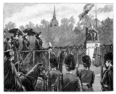 Drottning Victoria avtäcker statyn av Prins Albert i Aberdeen, 1800-talet av Unbekannt