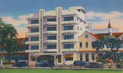 Queens Park Hotel, Port of Spain, Trinidad, B.W.I., ca 1940-talet, ca 1940-talet. av Unbekannt