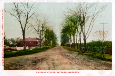 Railroad Avenue, Hayward, Kalifornien, 1905 av Unbekannt