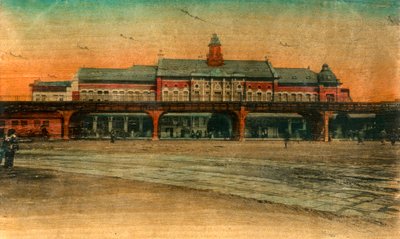 Järnvägsstation, Yokohama, 1900-talet av Unbekannt