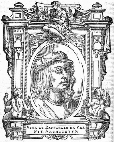 Raphael. Från: Giorgio Vasari, Livet för de mest utmärkta italienska målarna, skulptörerna och arkitekterna, 1568 av Unbekannt