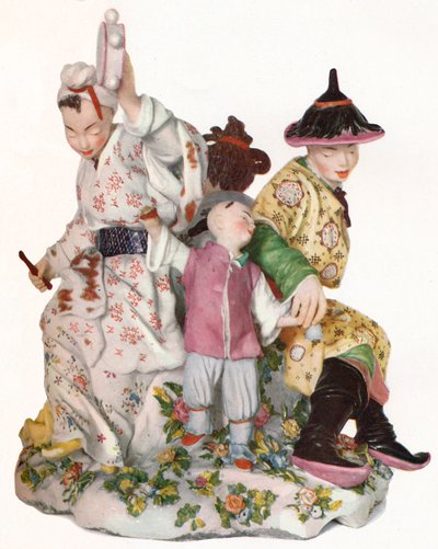 Sällsynt och exceptionellt stor och viktig Chelsea-grupp från Red Anchor Period, C1752. 1923 av Unbekannt