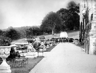 Bakre trädgård, Flete, c1882 av Unbekannt