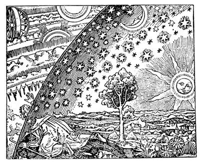 Rekonstruktion av en medeltida föreställning om universum, 1800-talet av Unbekannt