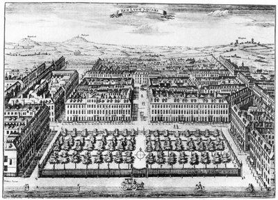 Red Lion Square, London, 1700-talet 1907 av Unbekannt