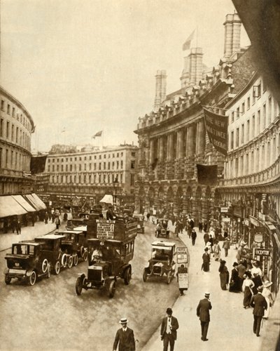 Regent Street, London, 1912, 1935. av Unbekannt