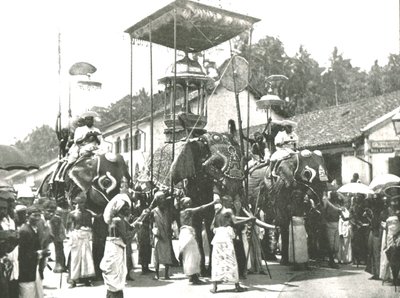 Religiös procession, Colombo, Ceylon, 1895. av Unbekannt