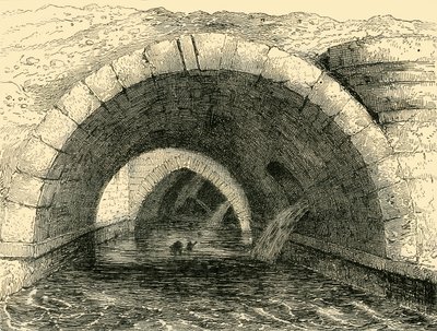 Rester av Old Holborn Bridge, c1872. av Unbekannt