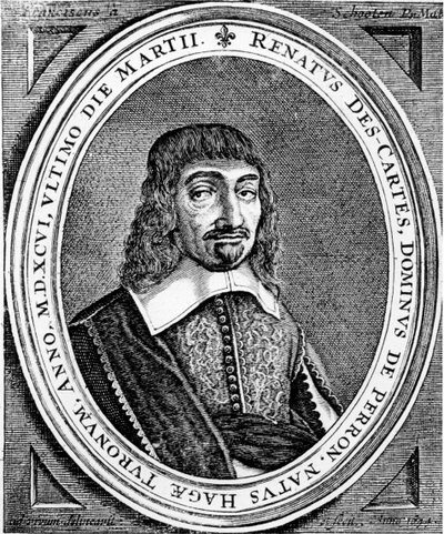 Rene Descartes, fransk filosof och matematiker, 1672 av Unbekannt