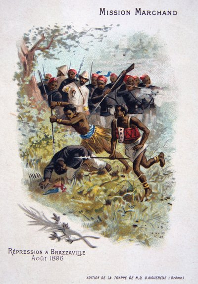 Förtryck i Brazzaville, augusti 1896 av Unbekannt