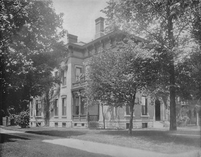 Bostad för ex-president Harrison, Indianapolis, Indiana, c1897. av Unbekannt
