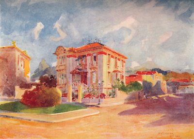 Bostad för H.E. Dr. Pedro de Toledo, tidigare jordbruksminister, Avenida Beira Mar, 1914 av Unbekannt